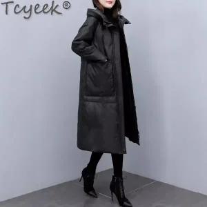 3XL 4XL 5XL 6XL 7XL 빅사이즈 스웨이드 가죽 점퍼 잠바 Tcyek 여성 여자 다운 자켓 재킷롱 코트 겨울 재킷