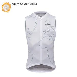 니트 조끼 가을 겨울 캐시미어 보온 플리스 민 사이클링 조끼겨울 자전거 MTB 도로 상의 저지