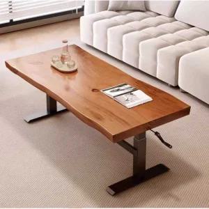 이동식 높이조절 테이블 거실 침대책상 바퀴 탁자 협탁