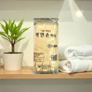 하얀손 산 고급형 내구성 미니 고무장갑 아이보리 대(L) 10개