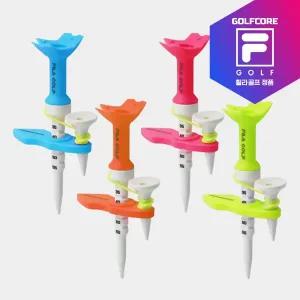 (1+1/총2개)[휠라골프] 마그네틱 자석 골프티 높이조절 에이밍티 컨트롤 눈금티꽂이-2개