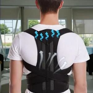 말린 등 펴주는 기구 허리 척추 굽은 말린 어깨 펴주는 바른 교정 자세 밴드