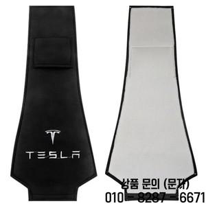 자동차 헤드레스트 커버 시트 쿠션 목 베개 케이스 테슬라 호환모델 Y 로드스터 보니나 보호대 키체인 액세