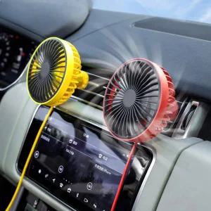 유선 리모컨 차량용 써큘레이터 송풍기 선풍기 LED 무자동차 써선풍기 미니 용선풍기 써이터 풍구