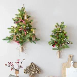 크리스마스 벽트리 하프트리 미니 벽장식 파티 반쪽트리 카페 하프