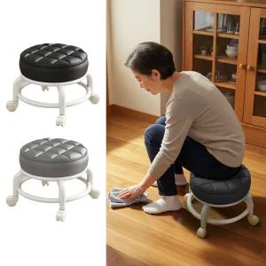 작업의자 바퀴달린 의자 간이 풋스툴 미니