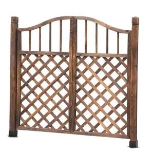 전원주택 대문 나무 입구 출입구 출입문 펜스