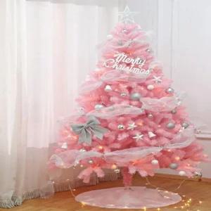 1.5m 1.8m 크리스마스 벚꽃 트리 가정용 핑크색