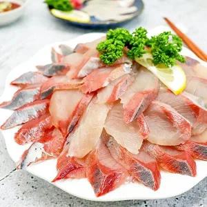 [통영수산물시장] 활 대방어 필렛 500g내외 x 2팩 [+초장회세트]