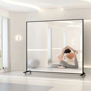 댄스 요가 필라테스 큰거울 피트니스 바퀴 연습실 이동식 전신거울 인테리어