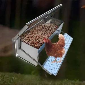 페달 닭모이통 자동 양계장 먹이통 병아리 급식기 사료통