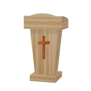 원목 십자가 강대상 성경 교단 교탁 설교대 오크 목회자