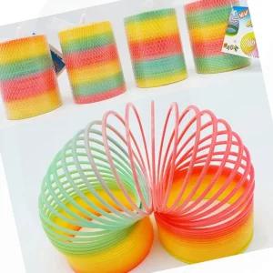 장난감 무지개 링 2개 묶음 장난감 스프링