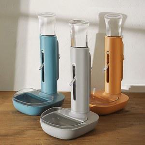 스텐 물그릇 반려동물용 고양이 밥그릇 애완 2구 강아지 분수 도자기 8colors 식수대