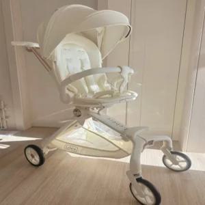르베르 S 유모카 프리미엄 휴대용 유모차(크림화이트 + 핸드머프 크림)
