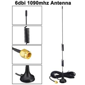 6DBi 1090Mhz ADS-B 안테나 SMA 남성 공중 자기 베이스 RG174 1.5M/3M 항공기 FPV 소프트웨어 라디오 DVB-T