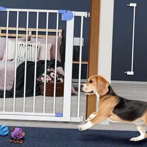 강아지 안전 문 확장 반려동물 애완견 7cm 안전 문 확장 패널 연결 액세서리 받침대 울타리 흔들림 방지