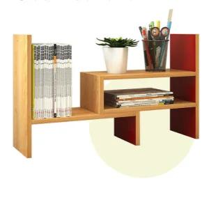 책상 위 책꽂이 작은 미니 공부방 ㄷ자형 책꽂이 다용도 수납 원목 조립식 책상용 확장형 정리함 정리대