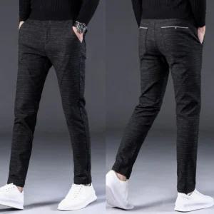 깔끔 남자 오피스 스타일 슬림핏 정장 캐주얼 면바지 정장 슬랙스 캐주얼 바지 남자 세미 기지 남성 면
