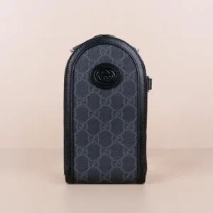 GG 수프림 지퍼 폰케이스 블랙 그레이 724357 92TCF 1000