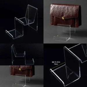 2단 아크릴 핸드백 진열대 전시대 선반 진열장 디스플레이 스탠드 회전 장식장 약국 물품 가방 마트 매장