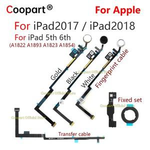 지문 스캐너 홈 버튼 키 리턴 플렉스 고정 전송 케이블 아이패드 호환 5세대 6세대 A1822 A1893 A1854 아이