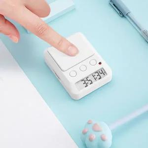 공부 타이머 시계 휴대용 학습 스터디 버튼식 스탑 워치 독서실 올인원 책상용 학습용 관리 시간 없는