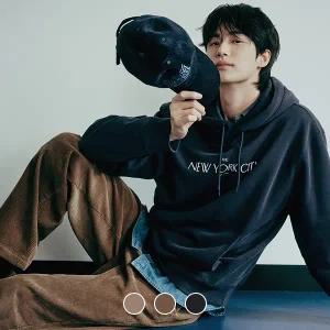 지오다노 남성 가을 세미와이드핏 턱 플리츠 코듀로이 팬츠 면바지 1159321927917