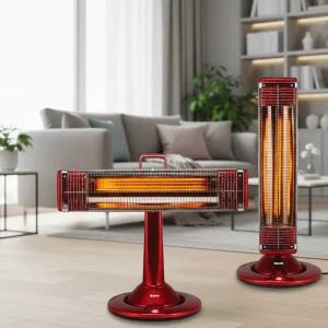 루베크 탄소관 원적외선 전기히터 90도 헤드회전 2단 조절 무연 냄새없는 안전 난방히터 캠핑 사무실 가정용