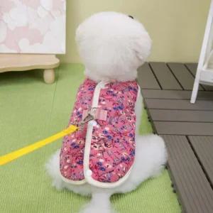 cm00347 애견 의류 소형 강아지 옷 고양이 가을 겨울 따뜻하고 도매 25 플라워 면 나시
