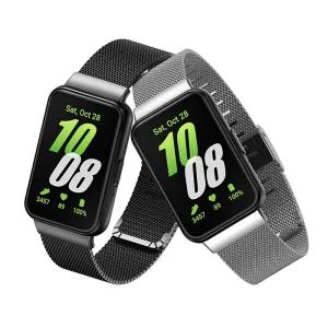 갤럭시핏3 스트랩 호환 더블버튼 메탈 시계 줄질