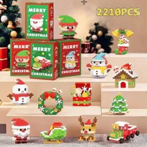 나노블럭 크리스마스 12종 세트 선물용 포장 어린이