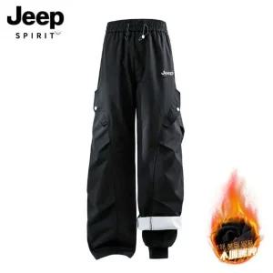 지프 스피릿 겨울 등산 팬츠 남녀공용 방한 기모 방수 작업복 캠핑 바지