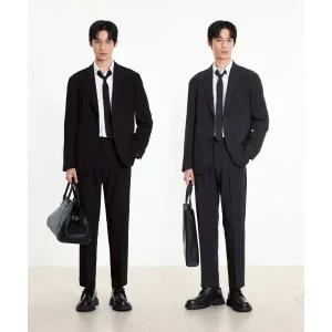 티엔지티 TNGT [SET] 울 블렌디드 컴포트 자켓  테이퍼드 핏 팬츠 (3color) 0TJA5F100