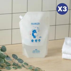 프랭클린 유아 유연제 섬유 린스 무향 리필 1L 3개