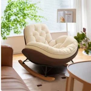 푹신한 1인용안락의자 회전 흔들 암체어 기능성의자 수유 흔들의자