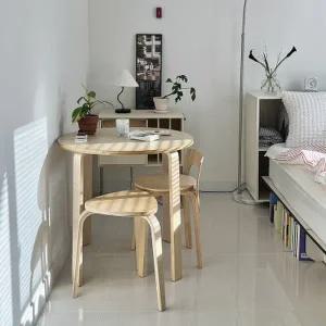 [텐바이텐]토리 원목 원형 식탁 테이블 diy 원탁 식탁 상판 4단계 높이조절