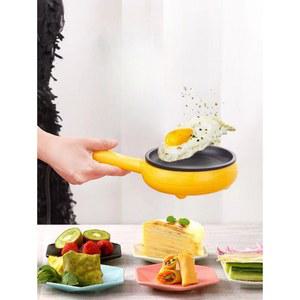 전기 후라이팬 원룸 1인용 속열 비점착 혼밥 다용도 차박 자취 오믈렛팬 옐로우 나무 소형