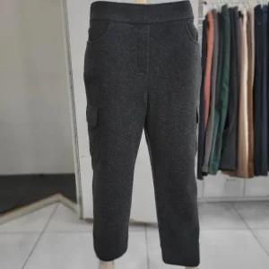 크로커다일레이디 DP01 니트밑단배기핏팬츠 밑단니트배색배기핏팬츠 CLEWPT107