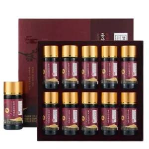 [정직한삼] 정성가득 6년근 홍삼 산삼배양근(75ml x 10병 x 1박스/10일분) 외 1종 +쇼핑백