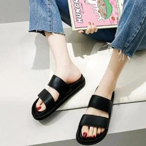 [SBFU69I]슬리퍼 발편한 웨지 커플 키높이 심플