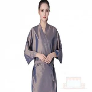 글로시 미용가운 블루 바버샵커트보 염색가운 미용커트보