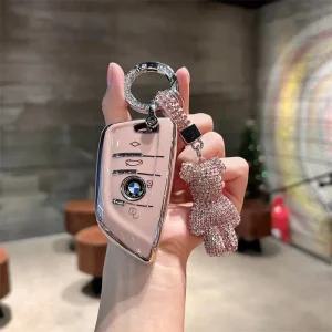 에스에스지 BMW 차키 케이스 스마트키 케이스, 핑크, 1개