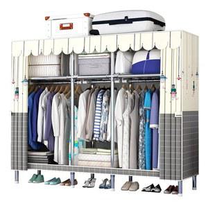 조립식이불장 비키니옷장 드레스룸 내구성 침실장 7단 설치 커버형 195cm 간이 이동식