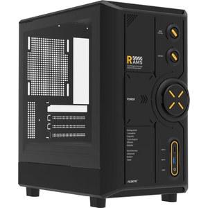 ALSEYE Rams2.0 미드 타워 PC 케이스 ATX/Micro-ATX/ITX 강화 유리 측면 패널, ARGB 제어 먼지 필터 지원 180mm CPU 쿨러/305mm GPU/160mm PSU 6x120mm 팬, 240mm 상단 라디에이터(블랙)
