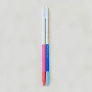 양면 연필초크 2색 세트 (블루/화이트 핑크/화이트)