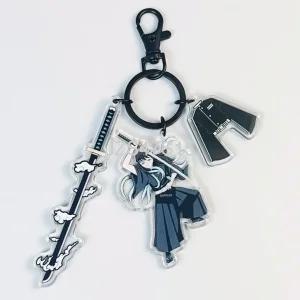  귀멸의칼날 하주 토키토 무이치로 아크릴 키링 귀칼 애니 굿즈 귀살대 일륜도 열쇠고리