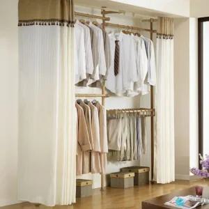 커튼 옷걸이 수납 드레스룸 시스템 스텐드 조립식행거 시스템행거 원룸행거 폴행거