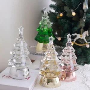 크리스마스 투명 트리 소 워터볼 오르골 스노우볼 인테리어 장식품