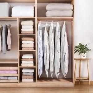 ( )휴대용 옷압축팩 의류 롱패딩 옷장용 옷걸이 압축팩 A